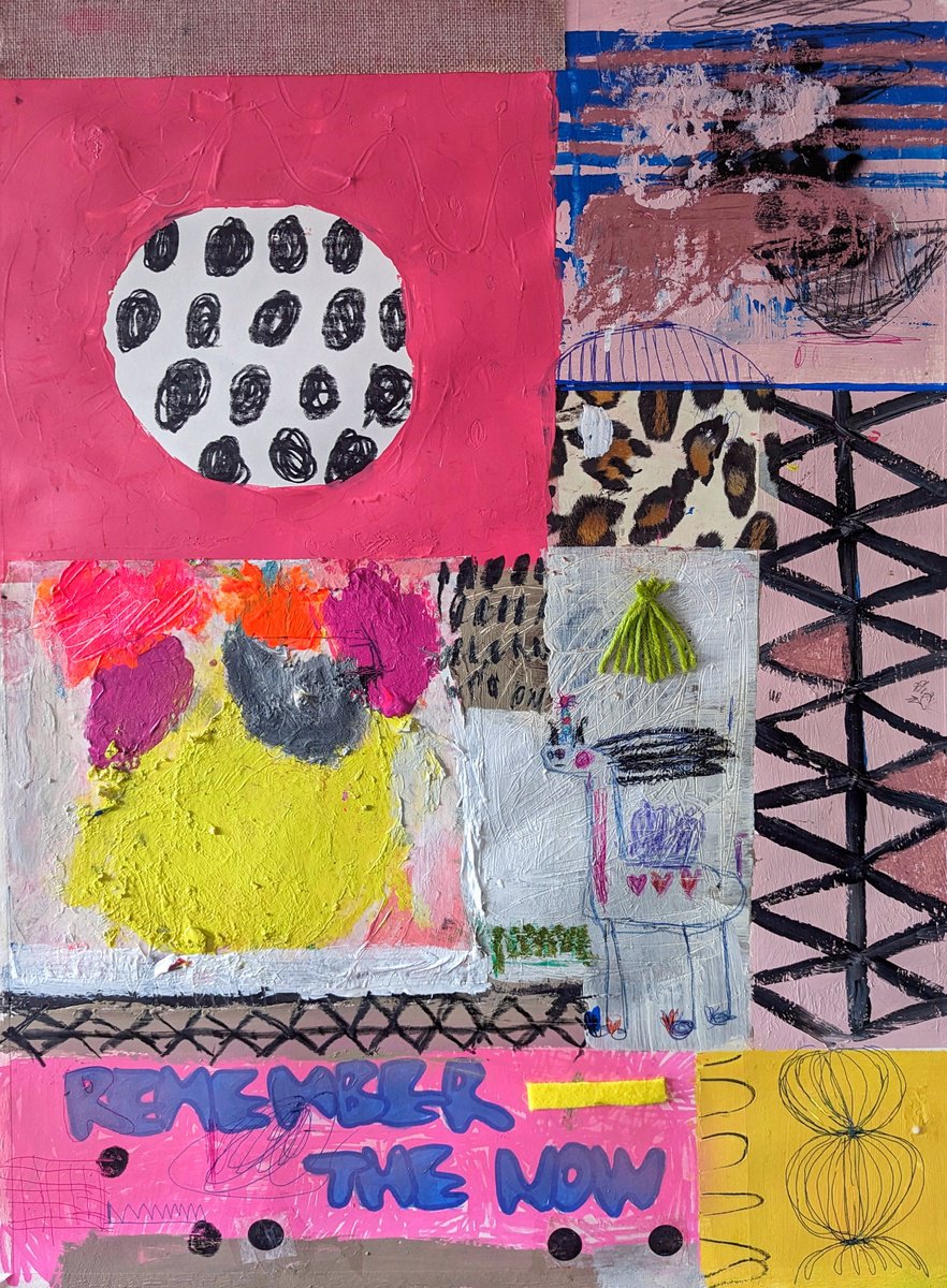 Abstract Painting By Jenny Furman, 19 X 27, Remember The Now, Original Artwork