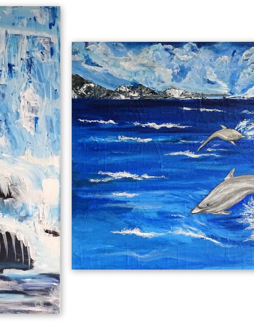 Spirit of nature, diptych. by CB.