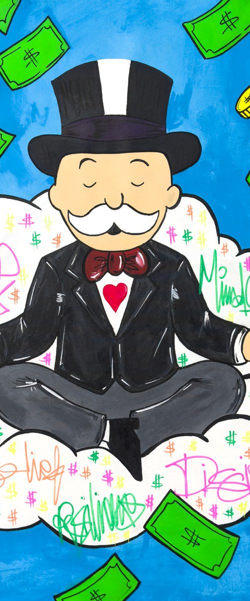 The Discipline of Wealth mr monopoly by Carlos Pun Art