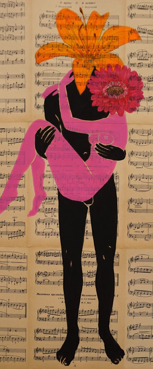 You are my loved floweret Drawing by ANASTASIA BALABINA