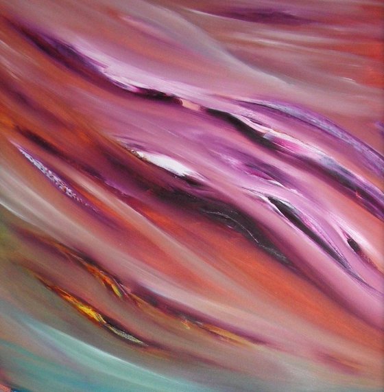 Slow breath - Original abstract painting, oil on canvas