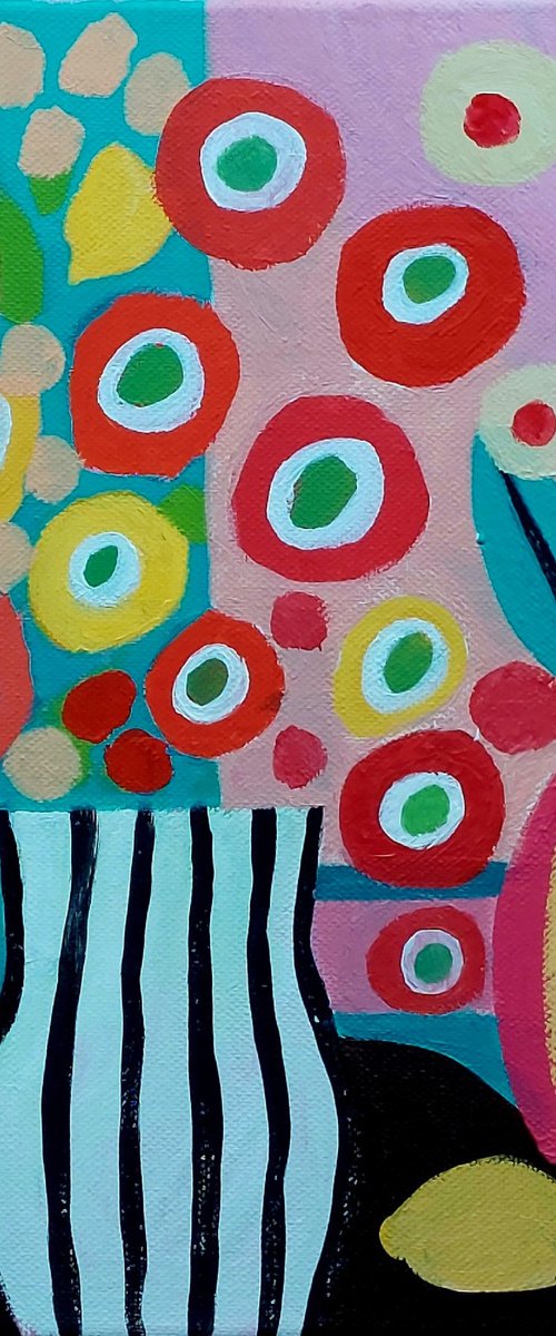 Still Life with 2 Oranges by Jan Rippingham