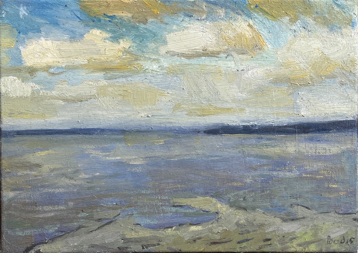 Impressionistic Landscape Oil Painting By Bohdan Dobrivskyi, 14 X 10, Spaces, Original Artwork