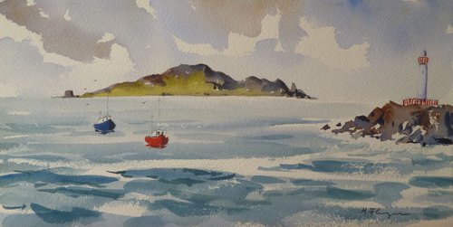 Coming Home, Fishing Boats at Howth by Maire Flanagan