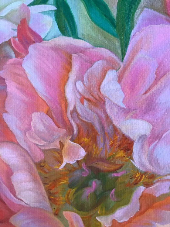 Composition of peonies