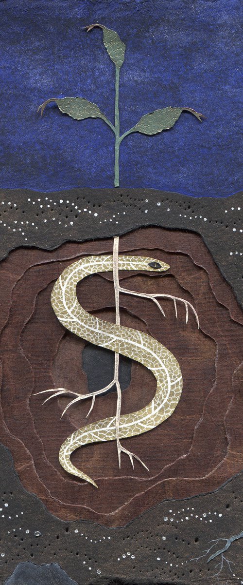 Three Snake Leaves by Hannah Battershell