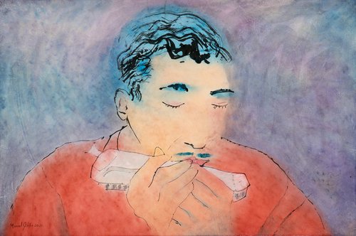 Harmonica kisses to shoo the blues away by Marcel Garbi