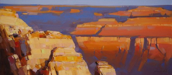 Grand Canyon National Park Handmade oil painting One of a kind Signed Large Size Painting