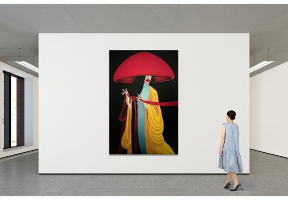 Vietnamese Lady in a Red Hat