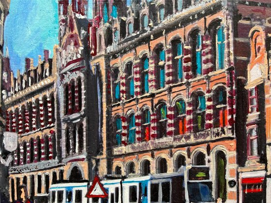 Gothic Buildings In Amsterdam