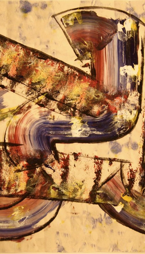 abstract-painting by Heinz Theuerkauf