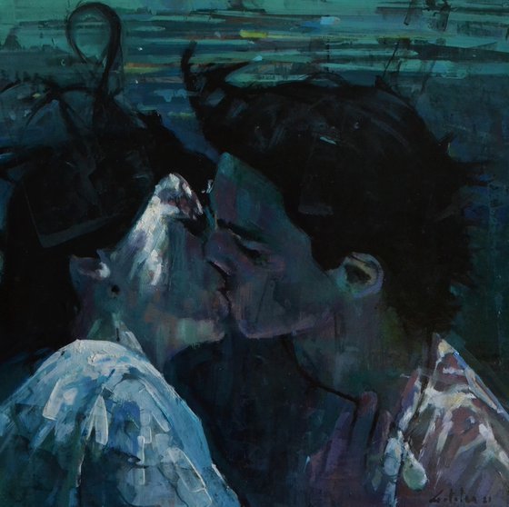 Kissing underwater