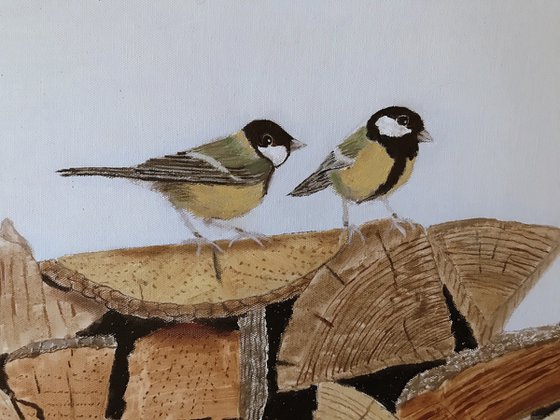 BIRDS OF A FEATHER, BLUE TITS