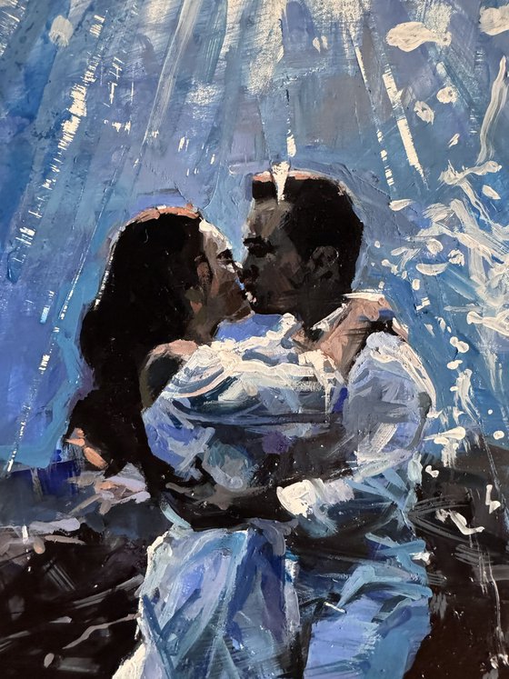 Kissing underwater