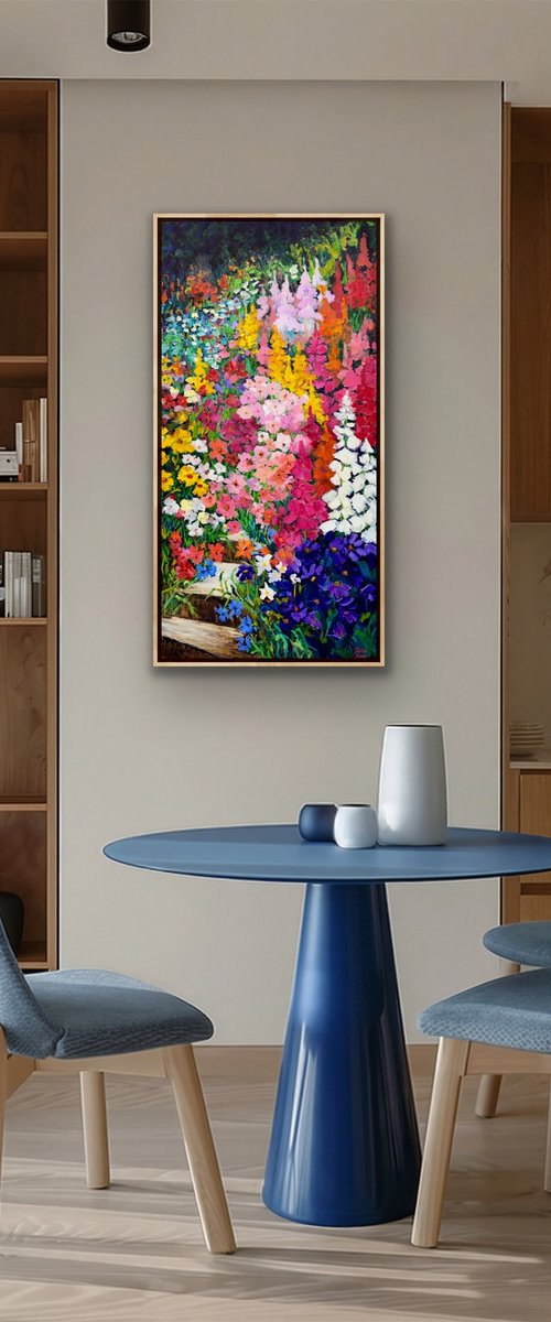 "We Met Between the Flowers" by Julia Borg