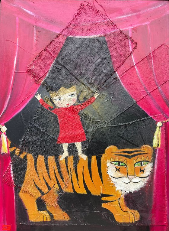 Stage Princess with Tiger