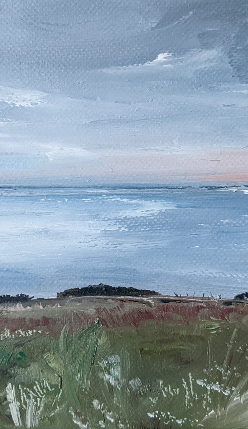 Miniature Eastbourne Seascape #2 by Jo Earl