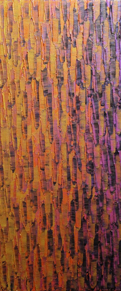 Gold orange pink iridescent color fade by Jonathan Pradillon