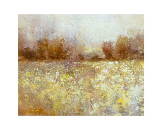 Gold And White 24x30 inches