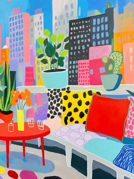 Urban Rooftop Garden