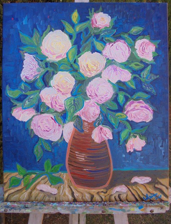 Roses in a Vase