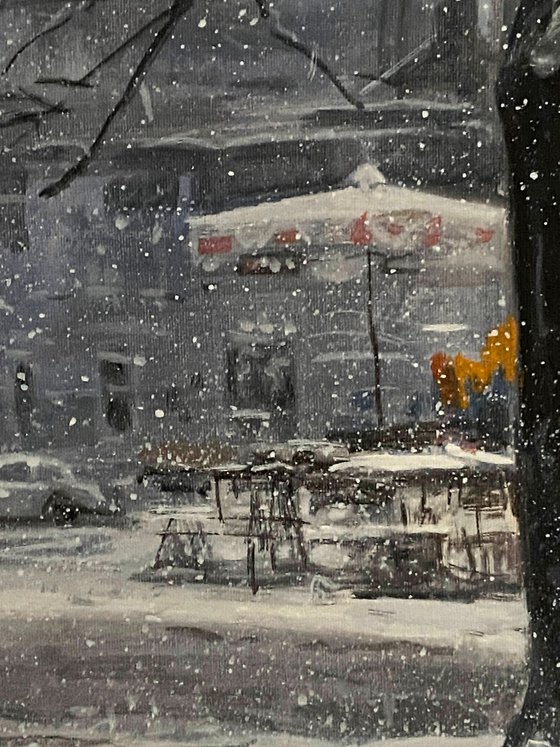 Snowfall by the Window