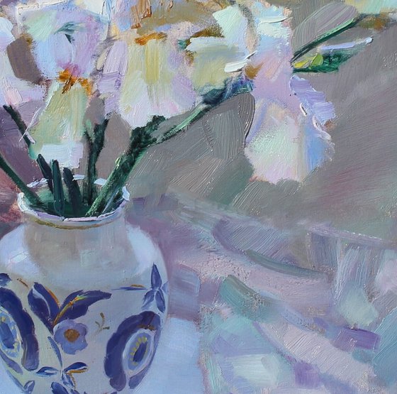 Beautiful iris butterflies.