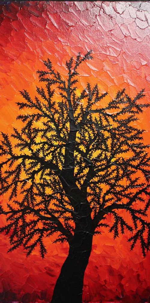 Silhouette of autumn tree by Jonathan Pradillon