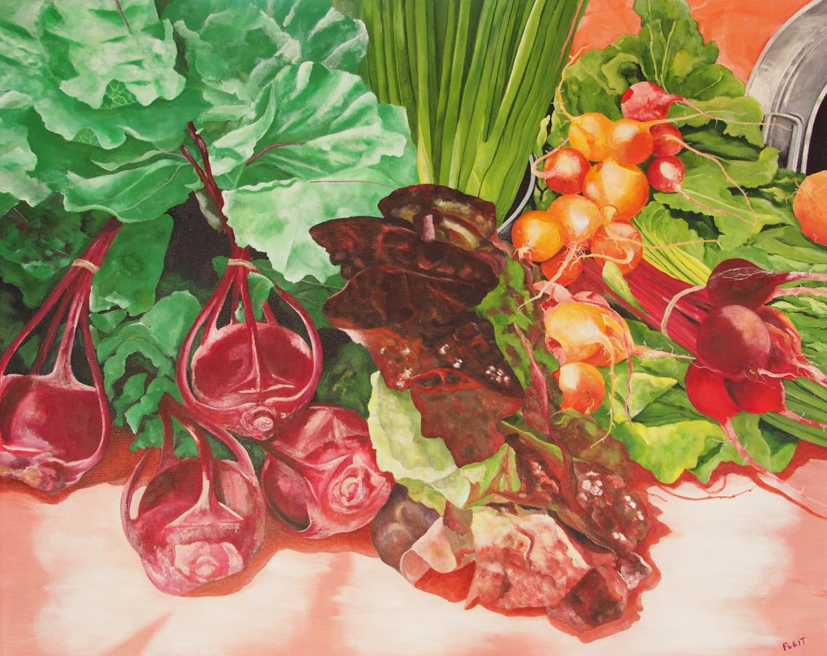 Farmers Market By Steven Fleit, 30 X 24, Artwork For Sale On Artfinder
