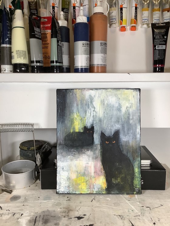 ABSTRACT BLACK CATS