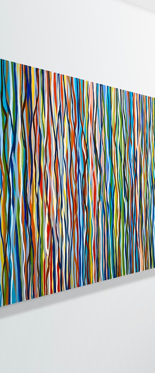 Sixties Soul - 168 x 72cm acrylic on canvas by George Hall