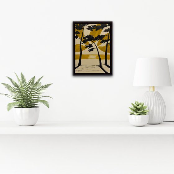 Ocher sun at Cap Coz