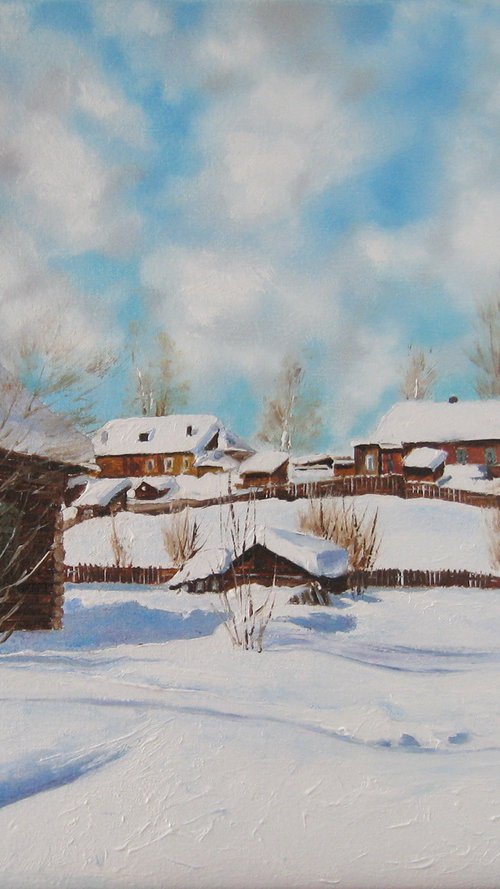 Country Winter Scene by Natalia Shaykina