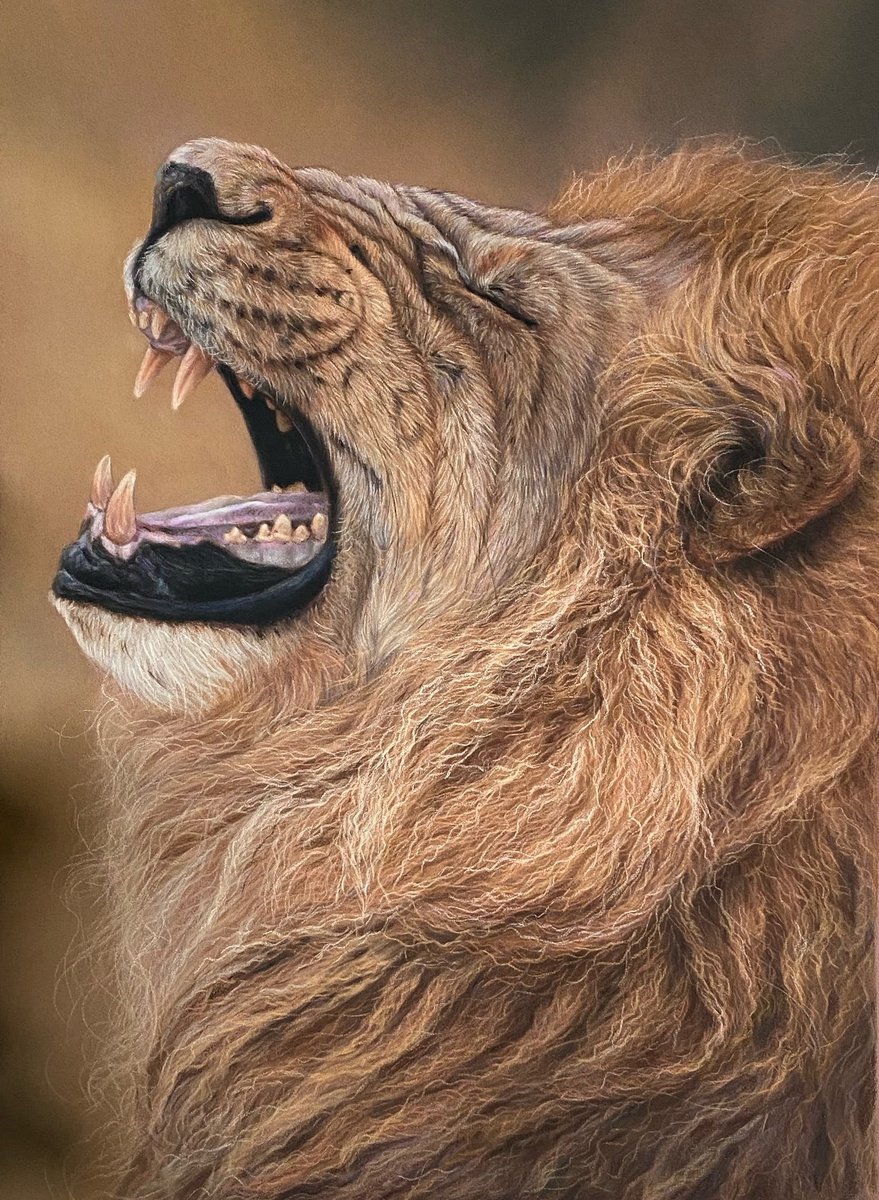 Roaring Lion King by Tatjana Bril