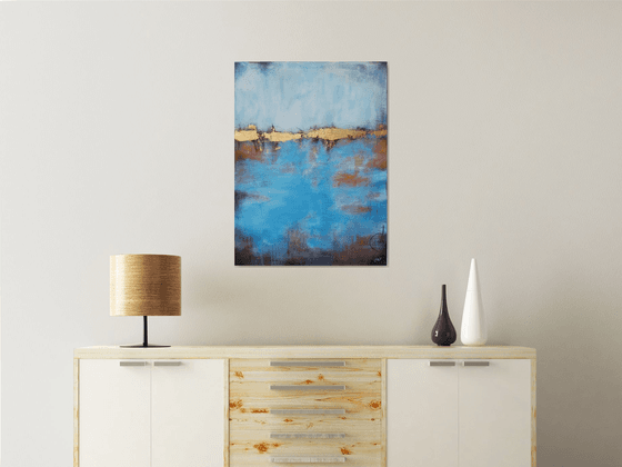 'COPPER HORIZONT’ abstract colorfield | seascape