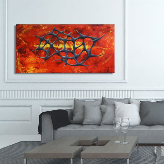 Vulcano Forged (100 x 50 cm) XL oil (40 x 20 inches)