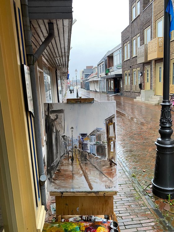 Rainy Dutch street