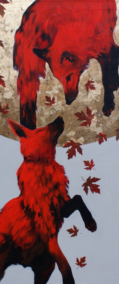 Foxes by Inga Makarova