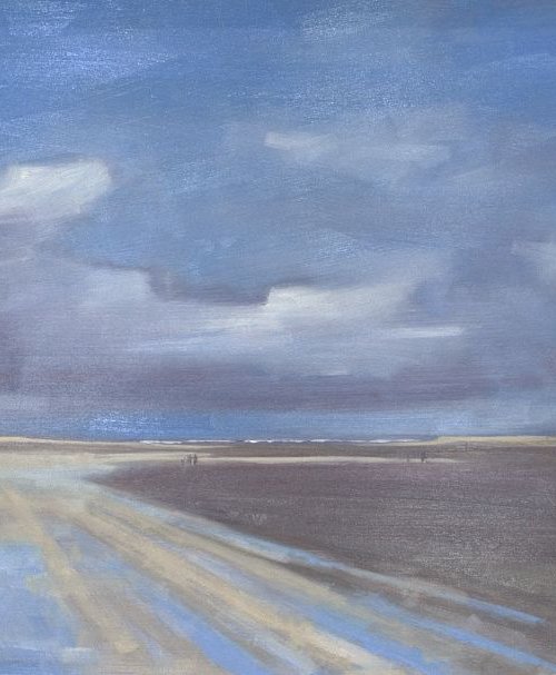 Holkham flooded path by Tom Cringle