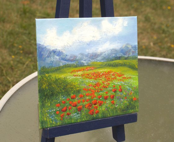 Small poppy field