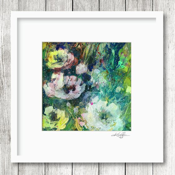 Floral Delight 14 - Textured Floral Abstract Painting by Kathy Morton Stanion