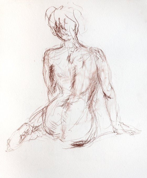 Study of Human Form Back View