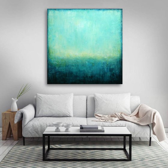 Abstract Turquoise Landscape IV