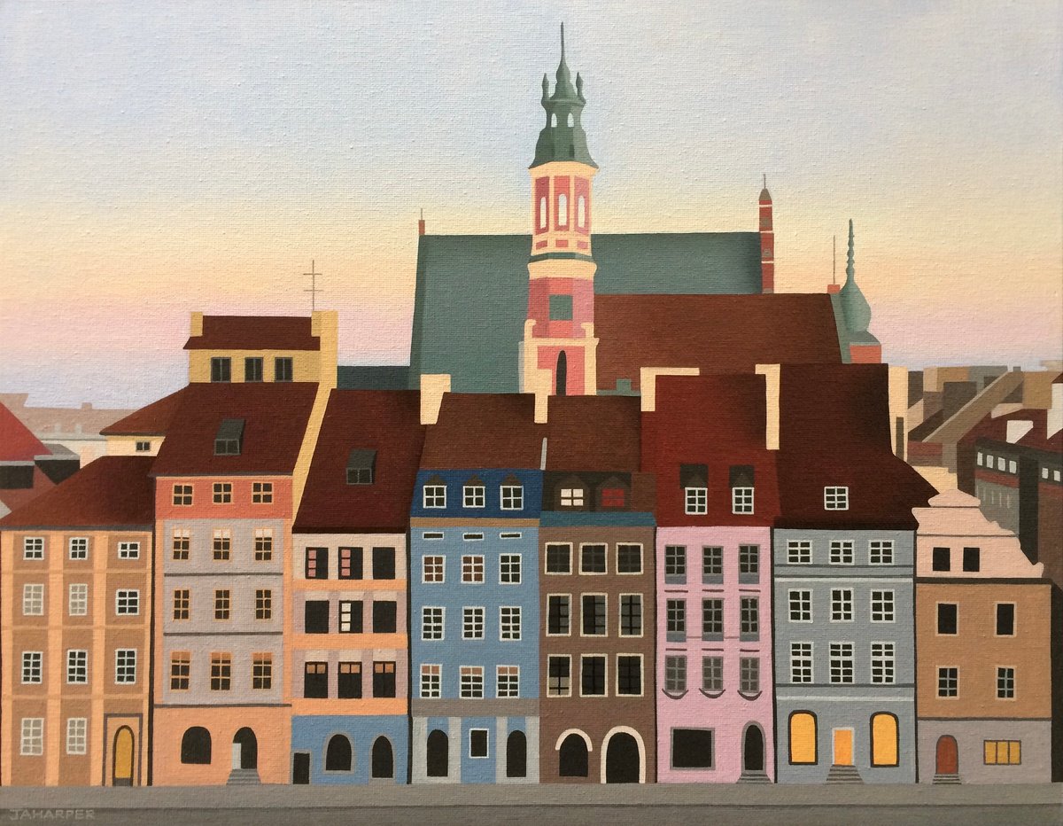 Photorealistic Oil Painting , Warsaw By Jill Ann Harper, 20 X 16, Artwork For Sale On Artfinder
