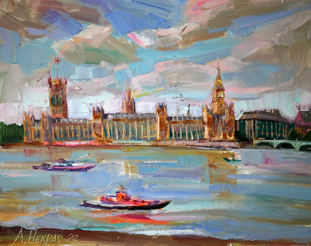 UK Parliament on the Thames by Andriy Nekrasov