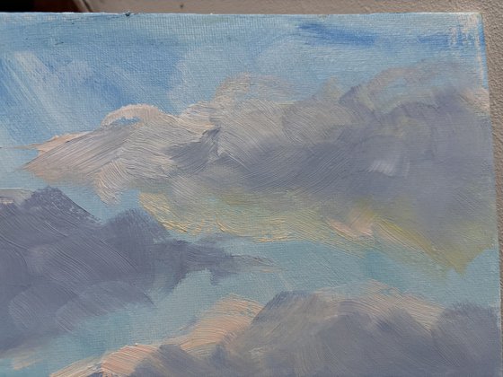 Clouds over the field