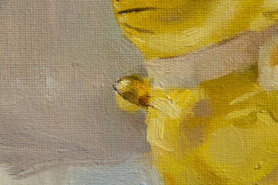 Golden Bunny 2 - Original Oil Painting