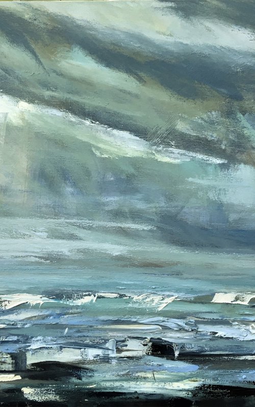Clouds and Surf by Nikki Wheeler