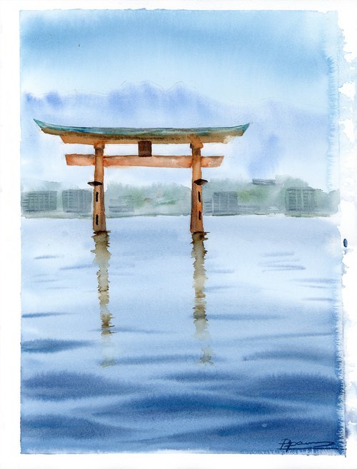 Japan Torii Gate by Olga Tchefranov (Shefranov)