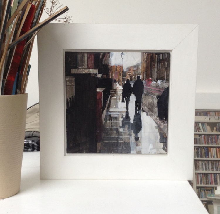 Couple Walking In The Rain Chelsea Artfinder